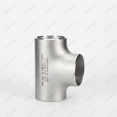 A403 Stainless Steel Butt Welded Pipe Fittings SS Weldable Equal Tee