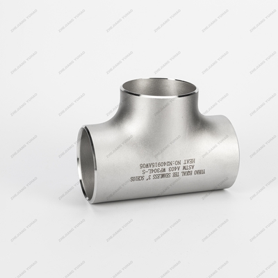 ASTM/AISI/GB/DIN/JIS/EN Grade 304 Mirror Stainless Steel Butt Welded Pipe Fittings SS Equal Tee