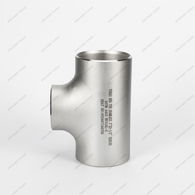 Sand Rolled ASTM A403 Stainless Steel Weld Pipe Fittings Reducing Tee