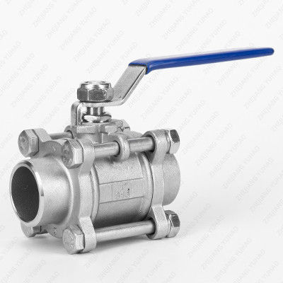 Stainless Steel 304 316 3PC Butt Welding Ball Valve