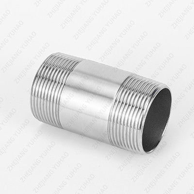 Bspt Threaded Seamless Stainless Steel Hydraulic Long / Short Pipe / Barrel Nipple