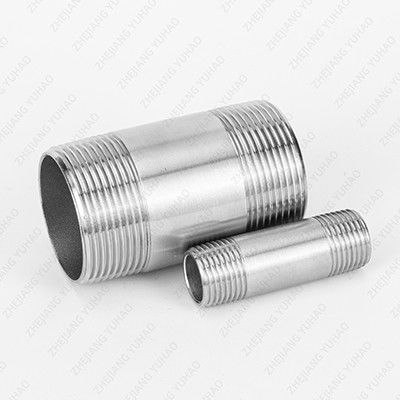 OEM ODM Stainless Steel Long Barrel Nipple Union Type Male SS Double Pipe Nipples