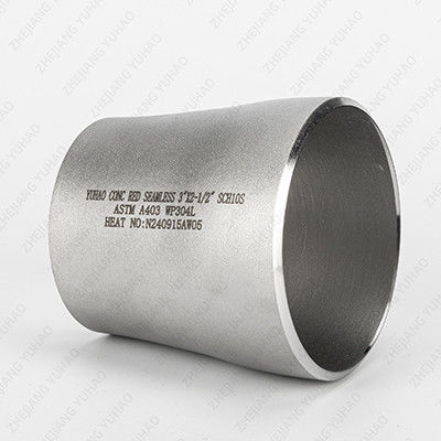Stainless Steel Butt Welded Fittings SS Concentric Reducer Wall Thickness Sch5-SCH160 High Corrosion Resistance