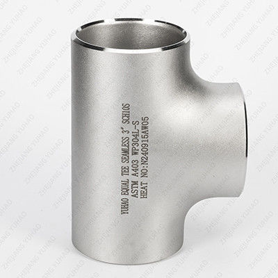 High Pressure SS BW Tube Stainless Steel Equal Tee Butt Welded Pipe Fittings