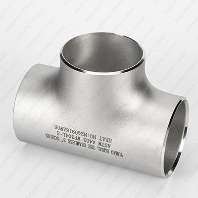 Mirror Finish SCH10-SCH180 SS Welded Tube Stainless Steel Equal Tee Butt Welded Pipe Fittings