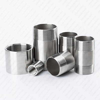 Gas Stainless Steel Screwed Pipe Fittings With Customizable Wall Thickness And SCH5-SCH160